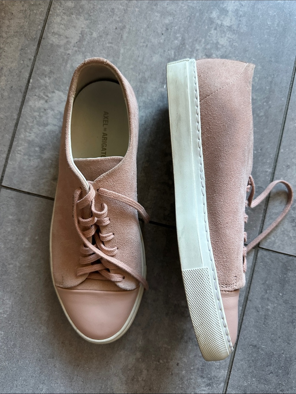 Axel Arigato Women's Suede Sneakers in Dusty Rose